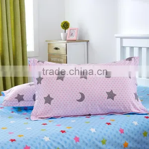 Home Textile Star and Moon Pattern Reactive Printed Quilt Cover Set Modern Kids Bedroom Sets thumbnail-3