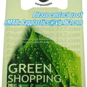 Jumbo Carrier Bags, Gallon Biodegradable and Compostable Kitchen Trash Bag,Eco Friendly Biodegradable Packaging Bags 100% Compostable Plasti thumbnail-5