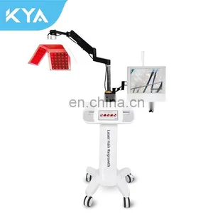 Diode Laser Hair Growth Hair Loss Treatment Machine Red Light Therapy With Scalp Hair Follicle Detection Beauty Equipment thumbnail-1