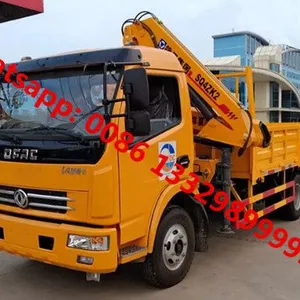 High Quality and Good Price Dongfeng 3.2T Knuckle Crane Boom Mounted on Cargo Truck for Sale thumbnail-1