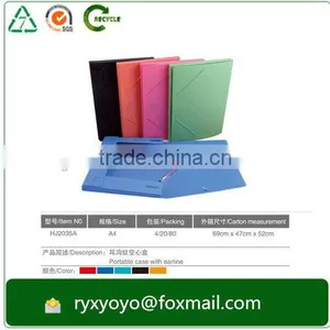 High Quality pp Clear Hard Plastic Document Box With Elastic Bands thumbnail-2