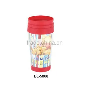 14oz Good Sell Picture Insert Promotional Plastic DIY Coffee Thermal Mugs thumbnail-1