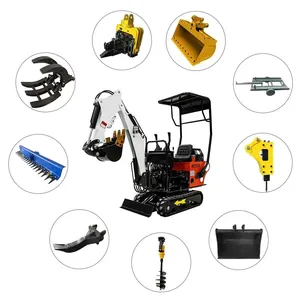 Mini Excavator Bulldozer Blade 2000kg Mini Garden Excavator Compact Mini Excavator thumbnail-2