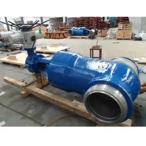 API ANSI Gate Valve Z85H Forged Steel A216 CF8M Stainless Steel HP Welded Valve Hard Pneumatic Actuator Industrial Use thumbnail-6