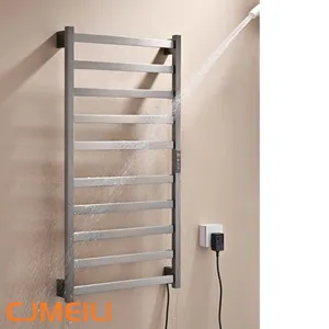 Bathroom Electric Heated Towel Rack, Towel Warmer for Bathroom, Wall Mounted Stainless Steel,5 Colours thumbnail-3
