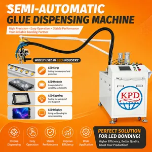 High Quality Automatic 2 Component Dispensing Ab Glue Epoxy Resin Doming Machine for Stickers Potting Machine Equipment thumbnail-1