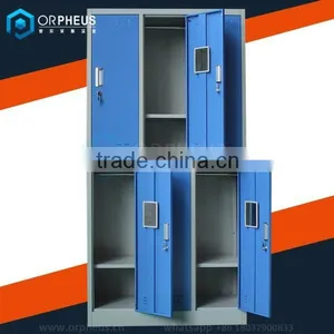 School Locker Rooms and Bathrooms Storage Cabinet Furniture Student Clothes and Book Rack Knock Down Lock Metal School Locker thumbnail-2