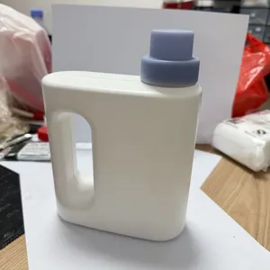 Custom OEM Blow Molding Service: HDPE Laundry Bottles With 2+2 Cavity S136H Tooling, Sandblasted Matte thumbnail-3
