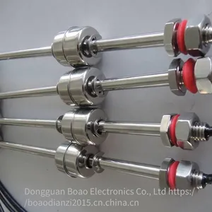 High-temperature 304 Stainless Steel Float Switch, Reed Switch Double Liquid Level Float, Customized Connecting Rod Liquid Level Switch thumbnail-2