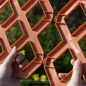 Garden Edging Border Interlocking Landscaping Edging Kit Plastic No-Dig Pound-in Outdoor Fence for Yard Tree Flower Bed BOLI thumbnail-5