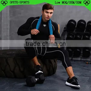 (OEM/ODM Factory)men Running Wear Skin Compression Tights /custom Men Compression Tights Clothes thumbnail-4