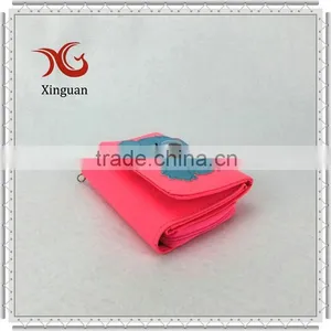 Pink PU Leather Women Purse With Cute Decoration thumbnail-1