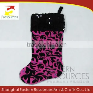 Polyester Christmas Stocking With Sequin thumbnail-4