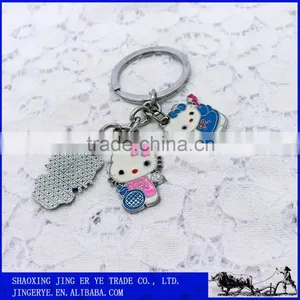Custom Hello Kitty Metal Keychains,Cartoon Keychain thumbnail-3