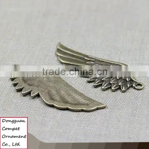 Wholesale Jewelry Accessories Metal Craft Zinc Alloy Big Angel Wings Pendant thumbnail-1