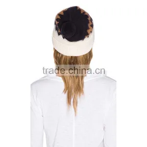 High Quality Pure Color Block Pattern Knit Hats thumbnail-3