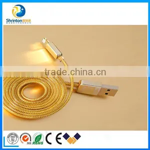 Excellent Quality 1M Golden USB 2.0 DATA CABLE thumbnail-4