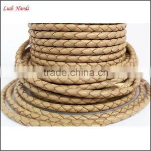 10mm Flat Braided Leather Cord for Curtain Cord Manufactory thumbnail-4