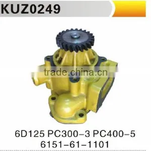 6D125,PC300-3,PC400-5 WATER PUMP FOR KOMATSU thumbnail-1