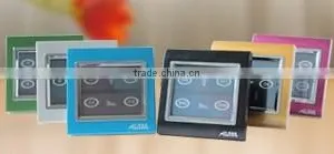 TAIYITO New-stylish Colorful Brushed Metal Frame Zigbee Smart Touch Screen Light Switch thumbnail-1