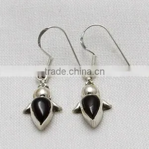 Little Garnet 925 Sterling Silver Earring, Silver Jewelry, Indian Silver Jewelry thumbnail-2
