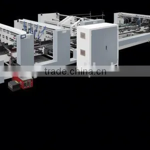 ZH-580PC-Automatic 4 & 6 Corner Box Cardboard Corrugated Box Folding Gluing Machinegrouping thumbnail-1