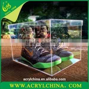 2016 Acrylic Storage Box New Deaign Foradult Shoes Packaging thumbnail-2
