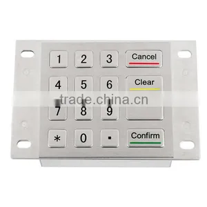 Manufacturer Metal Keys Access Control System Black Metal Keypad thumbnail-3
