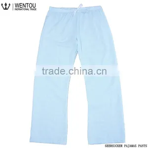 New Arrival Charmeuse Stripe Seersucker Pajama Pants thumbnail-1