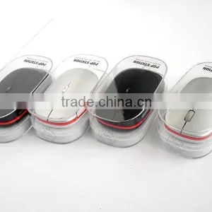 2.4Ghz Gift Wireless Slim Mouse With Transparent Crystal Plastic Box Packing thumbnail-1