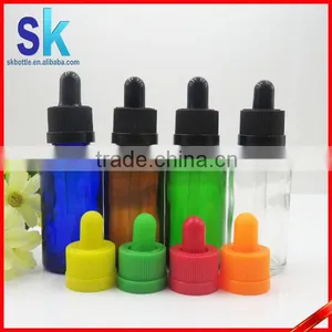e Liquid Green Glass Bottle 30ml With Childproof Cap thumbnail-3