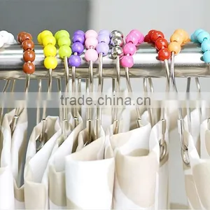 Shower Curtain Hooks / Shower Curtain Hooks, Chrome, 12-Pack /Curtain Accessories - Shower Curtain Hooks thumbnail-2