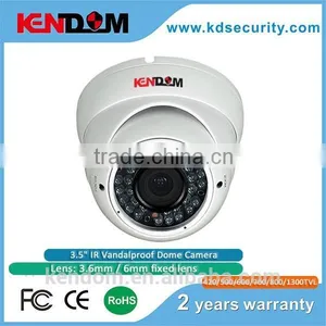 CMOS 1300TVL IR Metal Dome Camera Low Lux Varifocal Lens Security Eyeball Dome thumbnail-1