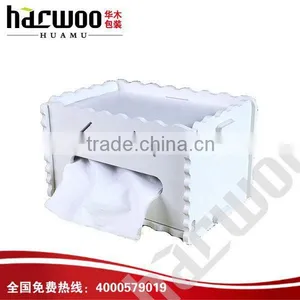 White Plywood Tissue Box for Girls thumbnail-1