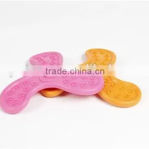 Funny and Cute Dog TPR Frisbee Pet Training Toy Dart Shape thumbnail-1