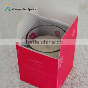 Fashion White Scented Soy Wax Candle In Glass Jar Quality Choice thumbnail-3