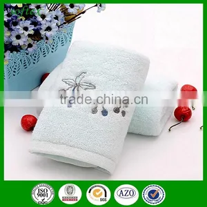 New Zero Twisted Embroidery Zero Twist Terry Cotton Towel With Artificial Cherry thumbnail-2