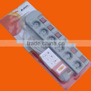 German Style 3 Way Extension Power Strip With Individual Switch (E6003EIS) thumbnail-6