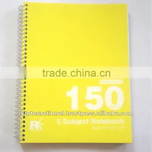 High Quality 5 Subject Spiral Notebook thumbnail-1