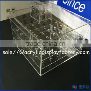 Hot Selling Custom Rose Boxes, Round Acrylic Flower Box Rose Display Storage Round Box thumbnail-3