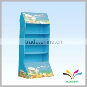 Customized Paperboard Floor Stand Shop Display Stand thumbnail-3