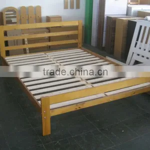 Pine Wood Double Bed thumbnail-1