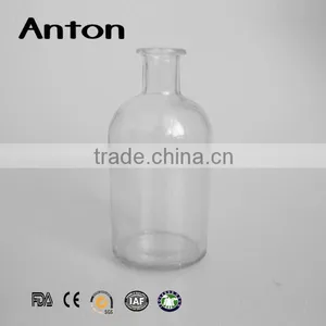 250ml Round Transparent Aroma Glass Bottle or Diffuser Bottle With Lid thumbnail-1