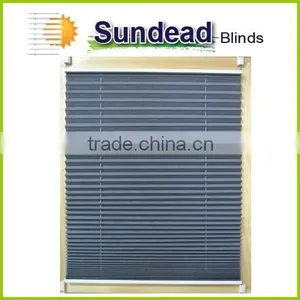 2015 Hot Sale High Quality Pleated Blinds /Polyester Fabric Pleated Blinds /plissee Blinds thumbnail-1