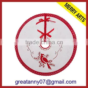 Yiwu Factory New Product 60 Angel Christmas Tree Skirts Cheap White X'mas Tree Skirt Wholesale thumbnail-1