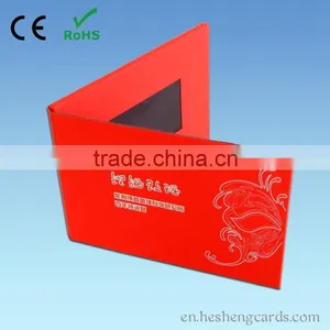 Magnet Switch Lcd Video Greeting Card/lcd Video Brochure Card for Invitation thumbnail-3