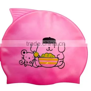 Funny Silicone Swiming Cap / Baby Swim Hat thumbnail-1