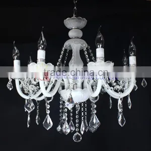 White Led Chandelier thumbnail-1