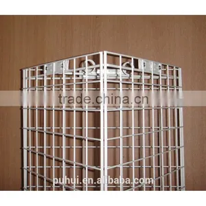 3 Sides Floor Spinning Grid Wire Rack Display for Promotion Purpose thumbnail-3