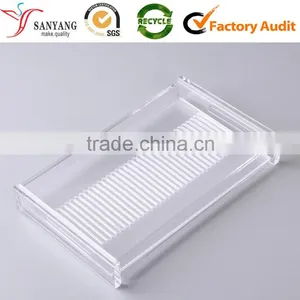 Wholesale Clear Acrylic Cosmetic Box Organic Glass Make Up Display Box thumbnail-1